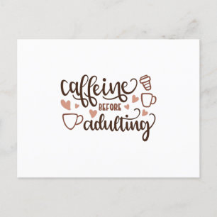 Carte Postale Caféine avant l'adultère