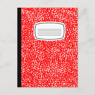 Carte Postale cahier de composition
