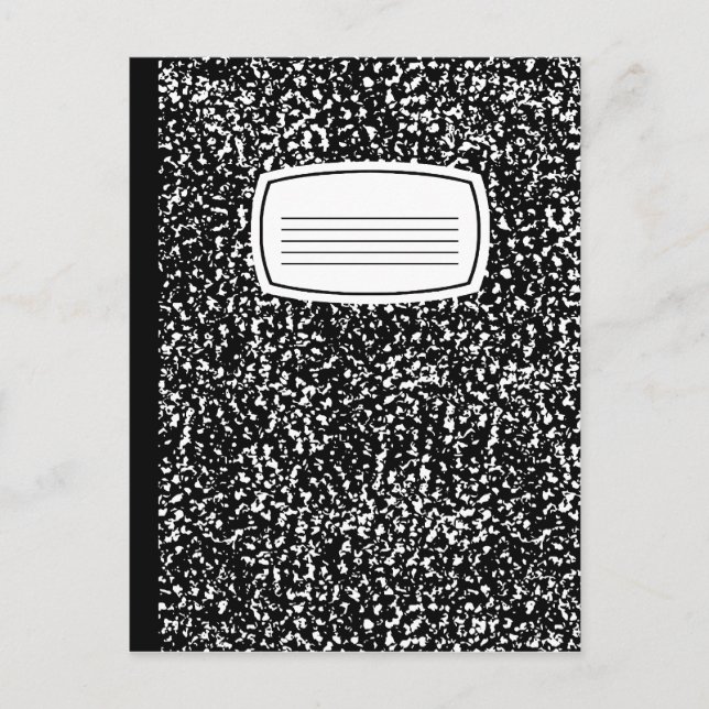 Carte Postale cahier de composition (Devant)