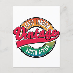 Carte Postale Cahier logo de l'est de Londres Afrique du Sud
