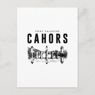 Carte Postale Cahors Cite Medievale Affiche Vintage Patrimoine