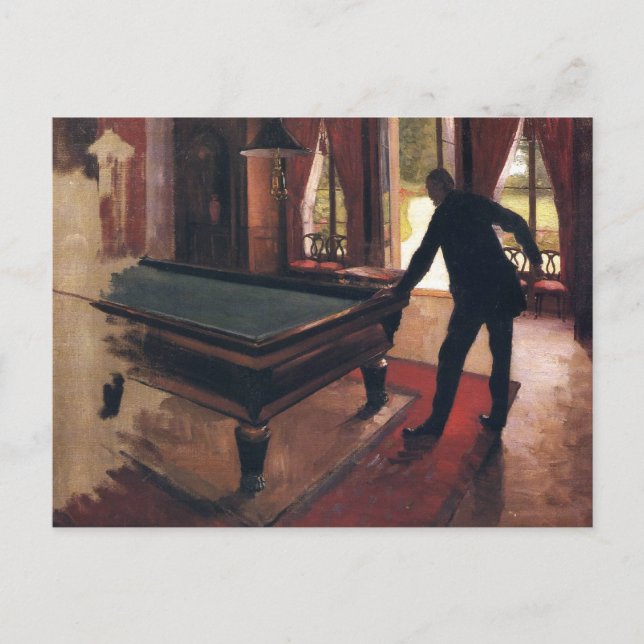 Carte Postale Caillebotte : Billard (Devant)