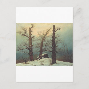 Carte Postale Cairn dans la neige par Caspar David Friedrich