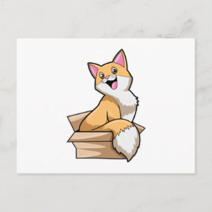 Carte Postale Caisse pour chat