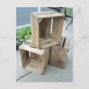 Carte Postale Caisses En Bois