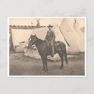Carte Postale Calamity Jane à cheval vers 1900