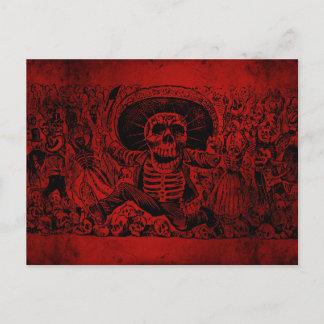 Carte Postale Calavera Oaxaqueña par José Guadalupe Posada