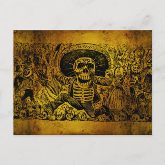 Carte Postale Calavera Oaxaqueña par José Guadalupe Posada