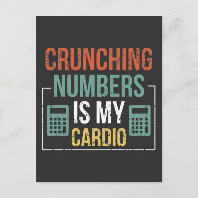 Carte Postale Calculateur du numéro comptable de l'Humour (Devant)