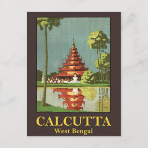 Carte Postale Calcutta, capitale du Bengale Occidental, Inde