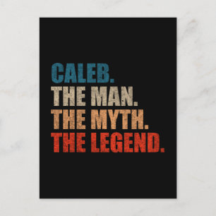 Carte Postale Caleb l'homme le mythe la légende