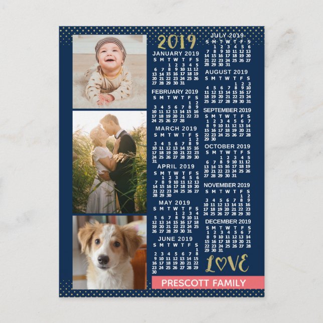Carte Postale Calendrier 2019 (Voir la description pour la nouve (Devant)