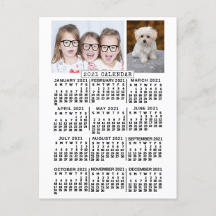 Carte Postale Calendrier 2021 (Voir la description pour la nouve