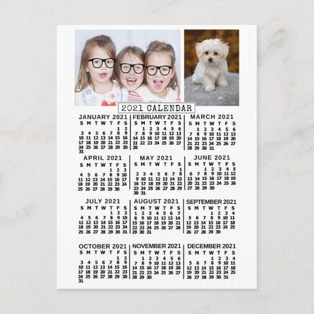 Carte Postale Calendrier 2021 (Voir la description pour la nouve (Devant)
