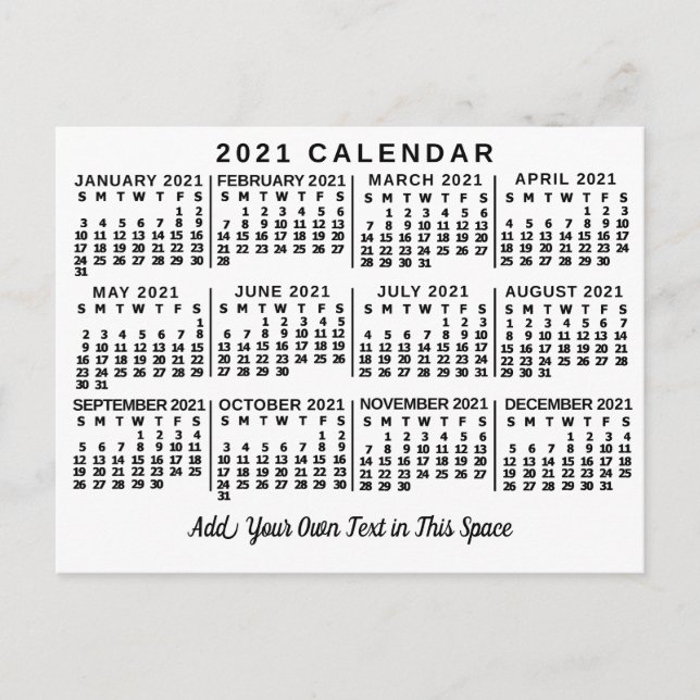 Carte Postale Calendrier 2021 (Voir la description pour la nouve (Devant)