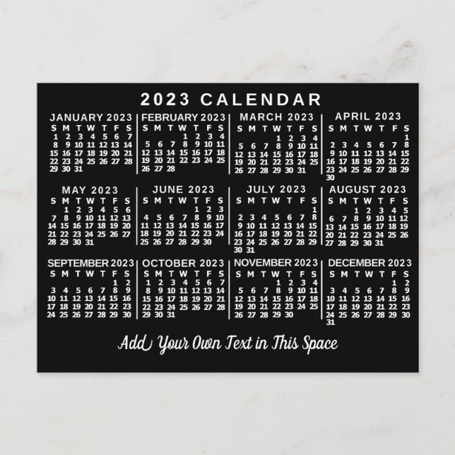 Carte Postale Calendrier 2023 (voir description pour la version  (Devant)