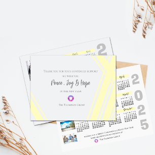 Carte Postale Calendrier 2025 Photo corporative Noël Nouvel An