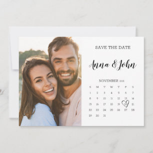 Carte postale Calendrier avec photo Enregistrer la
