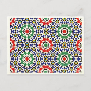 Carte postale Calendrier de la mosaïque mauresque 