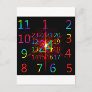 Carte Postale Calendrier de l'arrivée