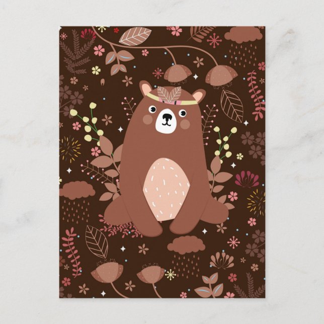 Carte postale Calendrier de l'ours mûre 2025 (Devant)