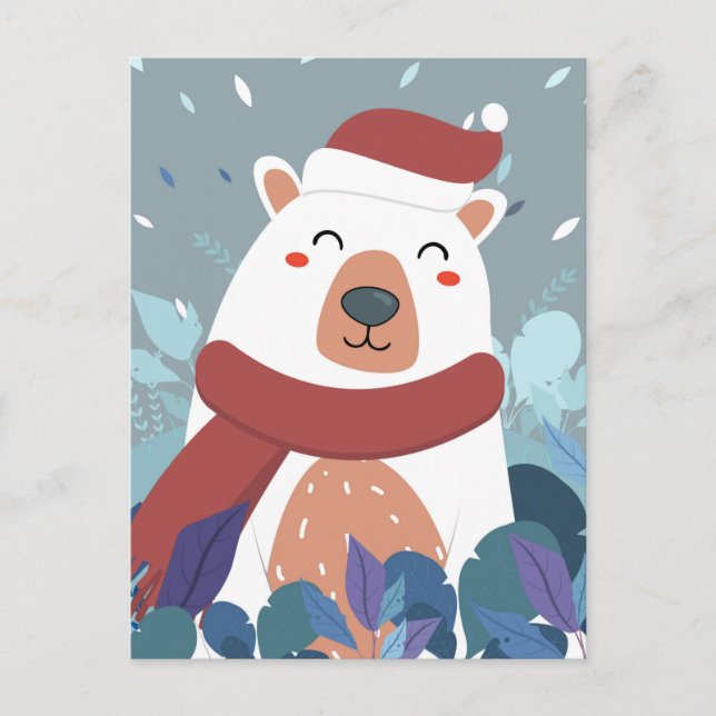 Carte Postale Calendrier des ours polaires mignons (Devant)