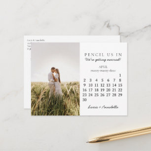 Carte Postale Calendrier mensuel d'avril 2023 de sauvegarde de d