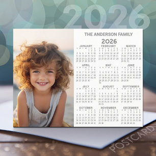 Carte Postale Calendrier - Photo Année complète Vue moderne