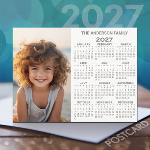 Carte Postale Calendrier - Photo Vue annuelle moderne