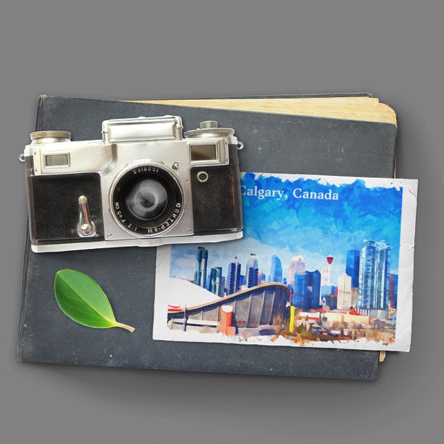 Carte Postale Calgary Alberta Canada Panorama (calgary canada panorama view postcard)