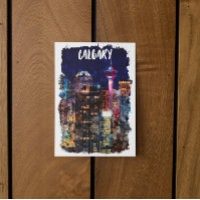 Calgary Alberta Skyline par nuit