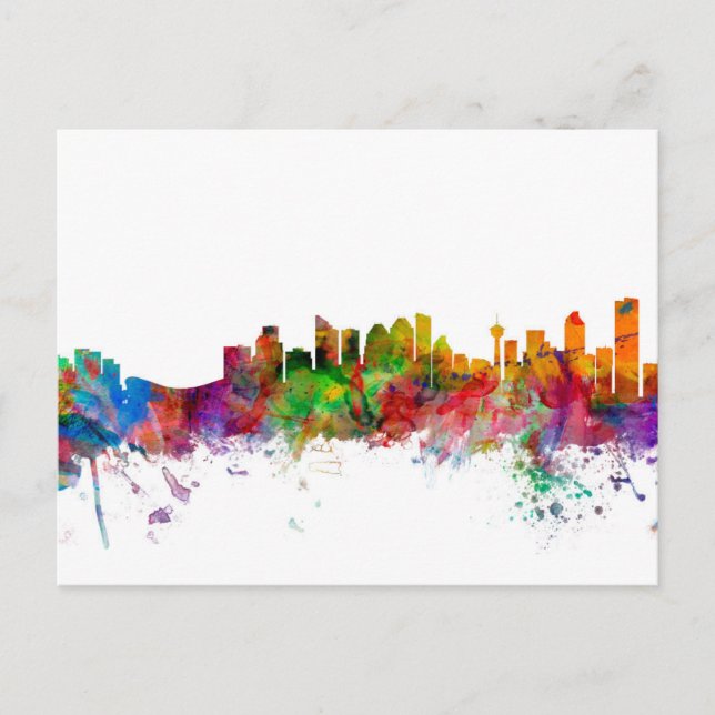 Carte Postale Calgary Canada Skyline (Devant)