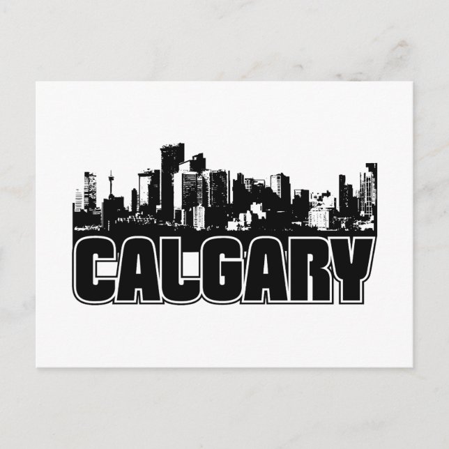 Carte Postale Calgary Skyline (Devant)