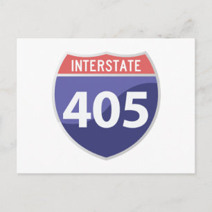 Carte Postale Calif Interstate 405 (I-405). Route