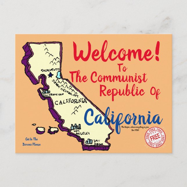 Carte postale California (Devant)