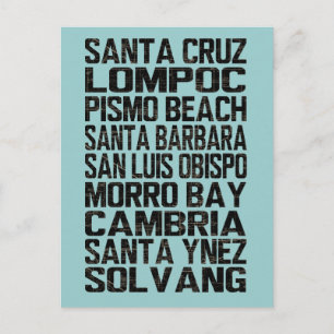Carte postale California Central Coast