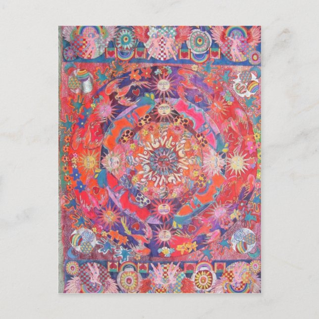 Carte Postale California Daze Mandala (Devant)