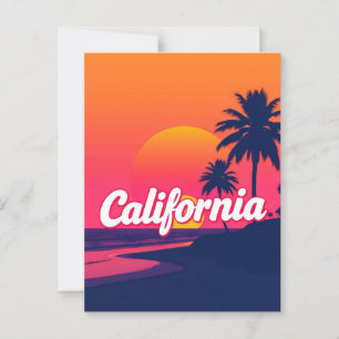 Carte postale California Dream - Vintage voyage Vi