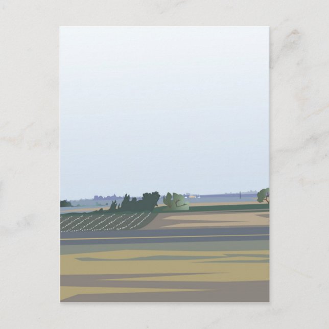 Carte postale California Farmland (Devant)