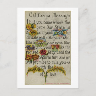 Carte postale California Greeting (1914)