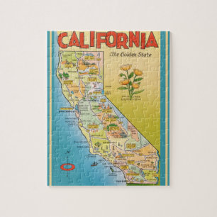 Carte postale California Jigsaw Puzzle