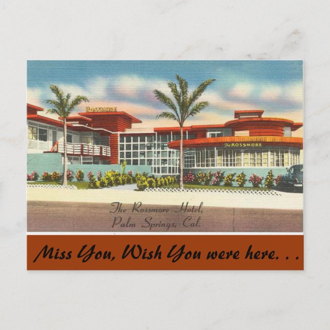 Carte Postale California, L'hôtel Rossmore (Devant)