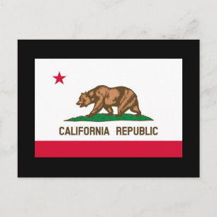 Carte Postale California State Flag Design