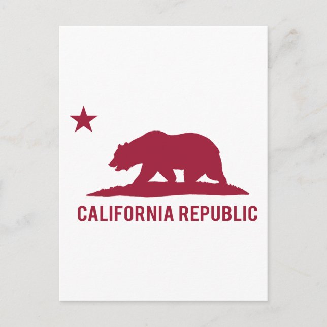 Carte Postale Californie - Basic - Red (Devant)