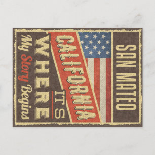 Carte Postale Californie de San Mateo