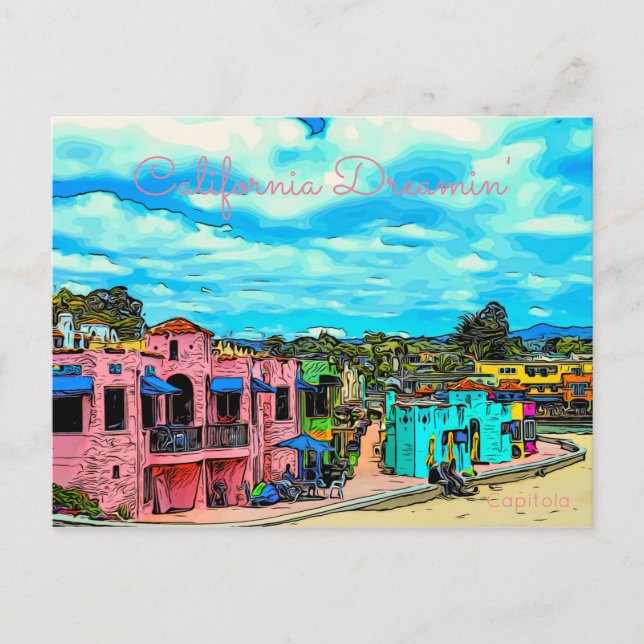 Carte Postale Californie Dreamin Capitola Coast (Devant)