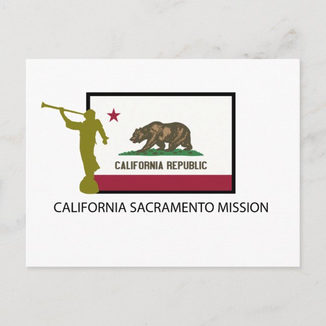 CARTE POSTALE CALIFORNIE SACRAMENTO MISSION LDS CTR (Devant)