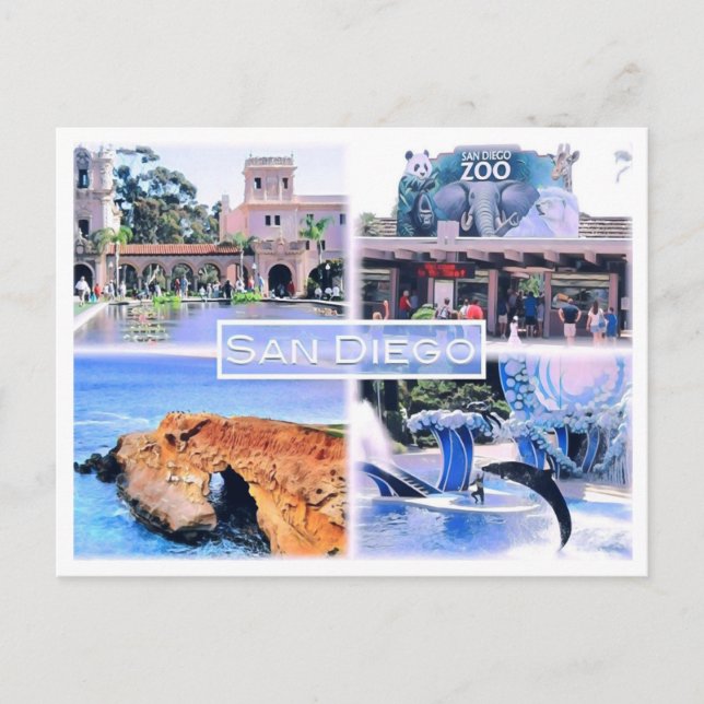 Carte Postale Californie - San Diego - Mosaic - USA - (Devant)