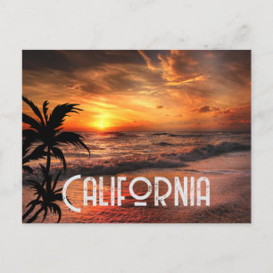 CARTE POSTALE CALIFORNIE SUR MESURE ENSOLEILLÉE PLAGE NATURE BEA