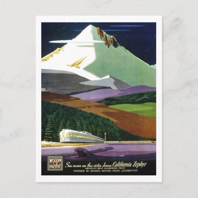Carte Postale Californie Zephyr (Devant)